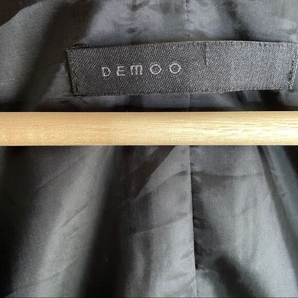 Demoö Black V-Neck Mini Dress sz S - Picture 5 of 8